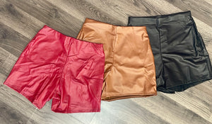 Leather Glam Shorts